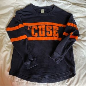 LAST CHANCE PINK Syracuse Varsity Crew Sweatshirt